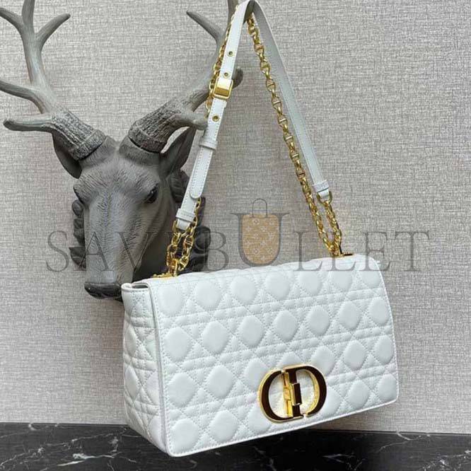 DIOR LARGE CARO HANDBAG M9243UWHC_M35U  (29cm*18cm*10cm)